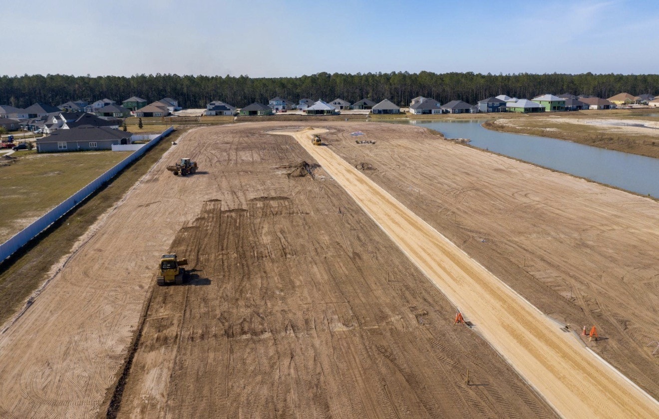 Building pads and lot development
